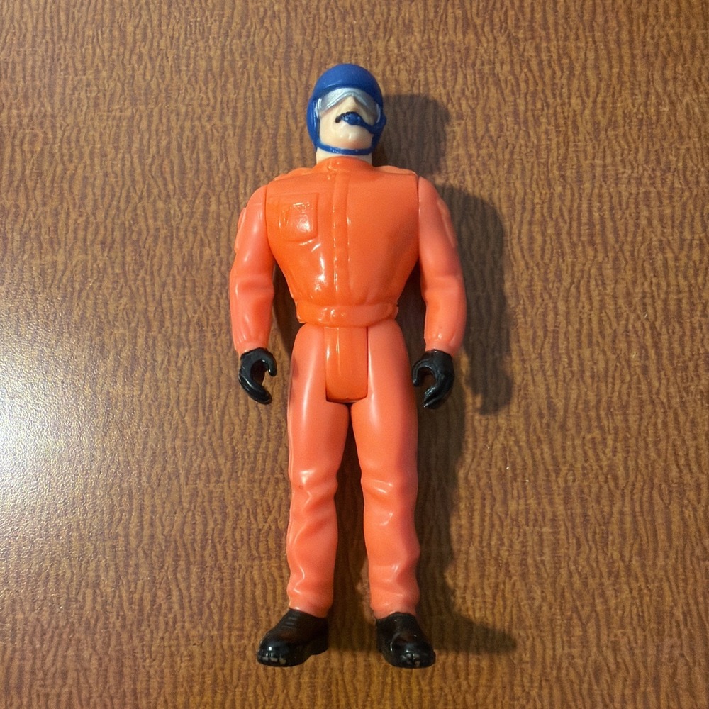 Tonka Bright Orange Pilot Rescue Action Toy Figure 4" Vintage 1994